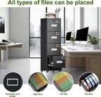 aobabo 4 drawer metal file cabinet with lock, package contents