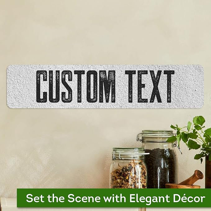 Custom Sign, Custom Street Sign, 11 Font Colors, 13 Font Styles, 4 Hole Options - Image 4