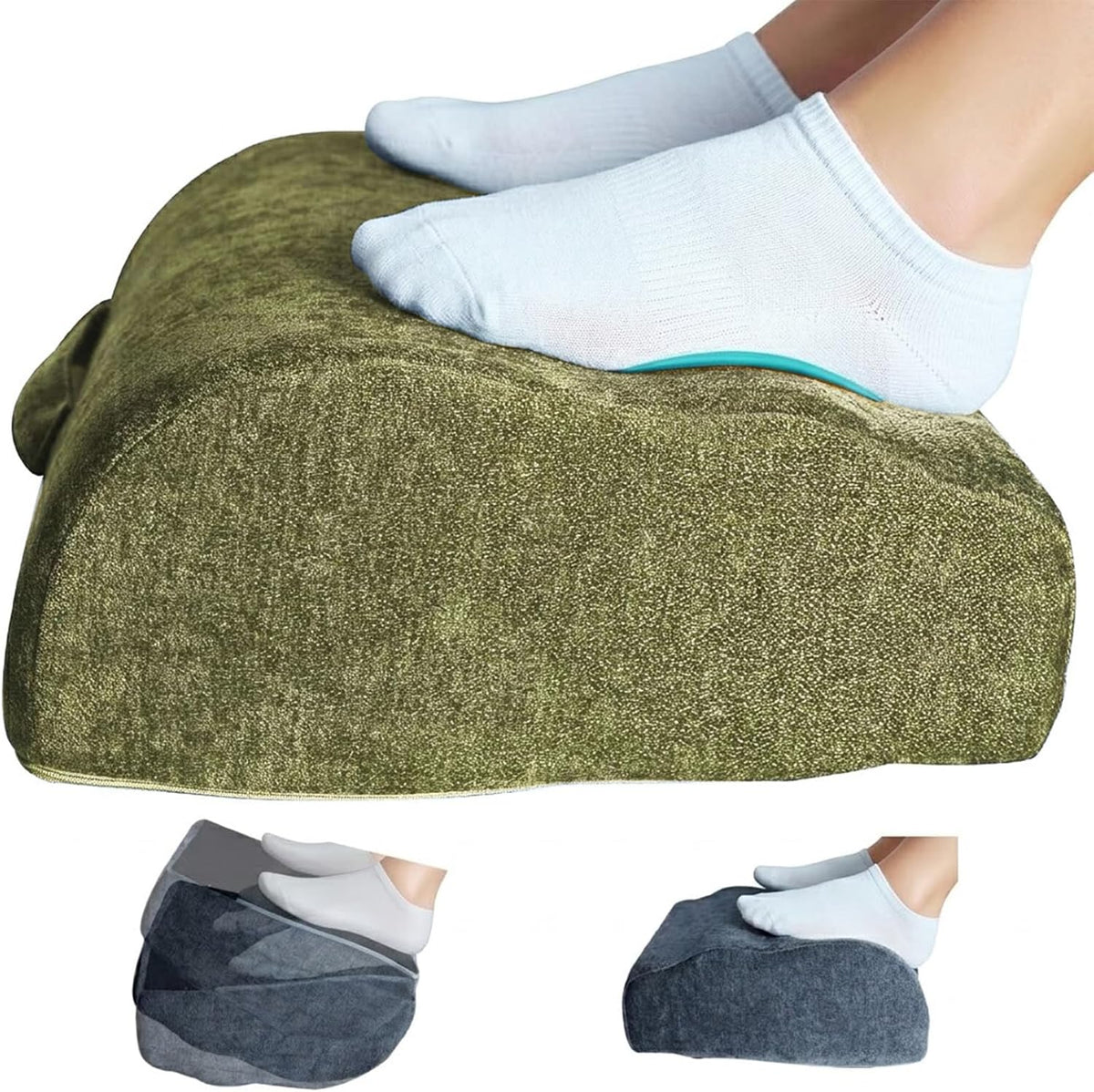 Foot Rest Under Desk for Office, Ergonomic Footrest, Adjustable 2 Height Leve...
