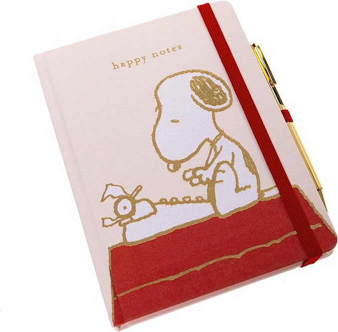 Graphique Snoopy Lined Journal Plus Pen Luxe Collection, Hardcover Diary - Image 3