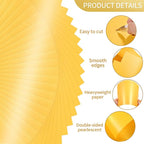 25 Sheets Gold Shimmer Cardstock 8.5 x 11Inch Metallic Card Stock 250GSM/92LB - Image 3