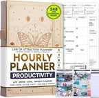 Hourly Planner - Undated Weekly & Monthly Planner, 12-Month Journey to Increase by FreedomMastery