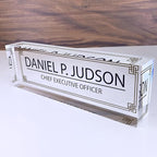 Custom Acrylic Name Plate Personalize Desk Plaque - Image 2