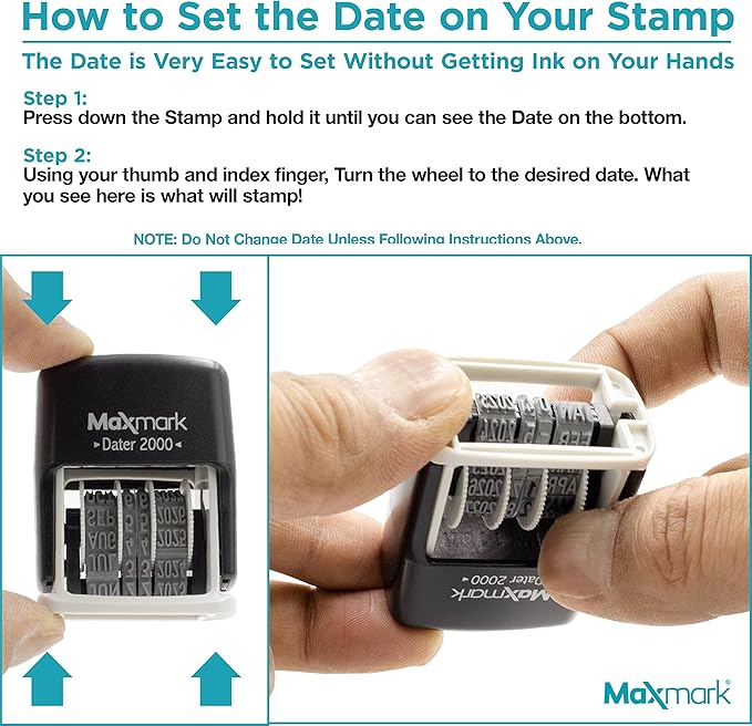 MaxMark 2000 Dater Self Inking Date Stamp - Image 8