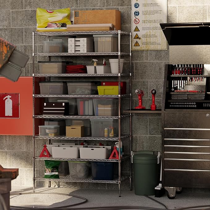 Regal Altair 24" Deep x 48" Wide x 86" Height Wire Shelving Kit | 8-Tier | NSF - Image 7