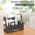 Bamboo Mail Organizer Countertop - Image 2