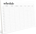 Weekly Schedule Pad, Tear Off Undated Weekly Planner Notepad, A4 Size, Premium by Hadigu