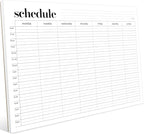 Weekly Schedule Pad, Tear Off Undated Weekly Planner Notepad, A4 Size, Premium by Hadigu