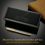 BEILUNER Gold Fountain Pen, Stunning Luxury Pens - Image 7