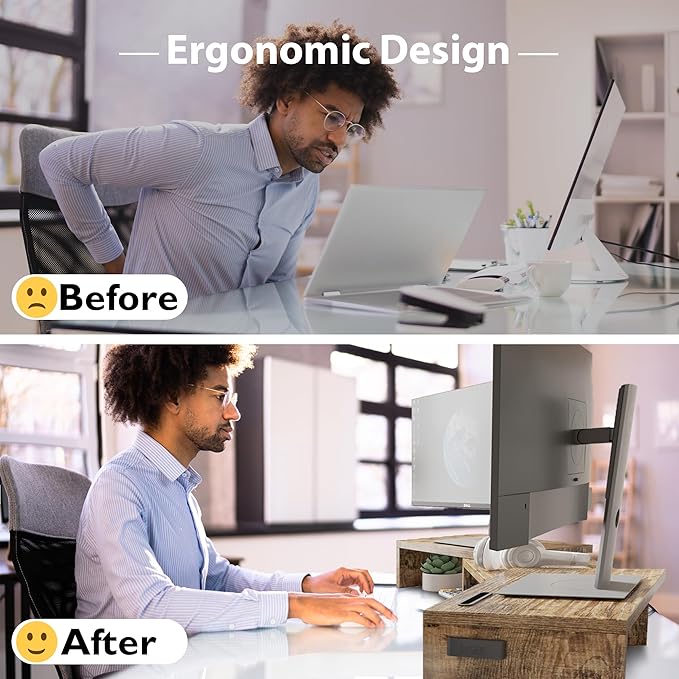 BONTEC Dual Monitor Stand Riser - Image 4