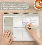 104 Pgs Weekly To Do List Notepad, 52 Duplex-Printed Undated Sheets 100 - Image 6