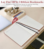 PAIBAS Lined Journal Notebook for Women Men, 160 Pages, A5 Hardcover Vintage - Image 6