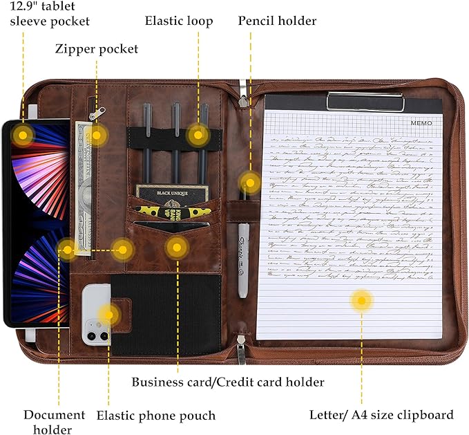 ProCase Portfolio Business Padfolio Folder - Image 2