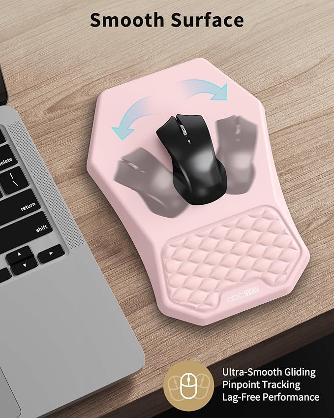 Ergonomic Mouse Pad and Keyboard Wrist Rest Support Set, Massage Design Mousepad - Image 5