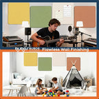 BUBOS 4 PCS Acoustic Panels, Fabric Soundproof Wall Panels, Self-adhesive Sound - Image 8