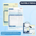 100 Sets Purchase Order Book 5-9/16 x 8-7/16 Inches 2 Part Carbonless Copy - Image 6