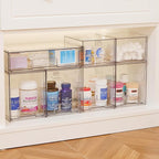 Vtopmart Clear Stackable Storage Drawers Set of 4, Plastic Organizer Bins - Image 2