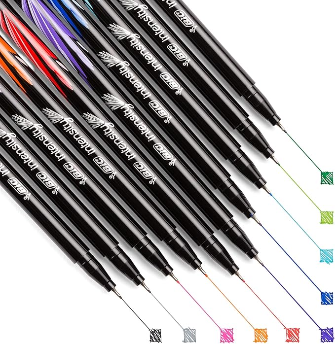 BIC Intensity Fineliner Marker Pen, Fine Point, Clean & Crisp Writing - Image 2