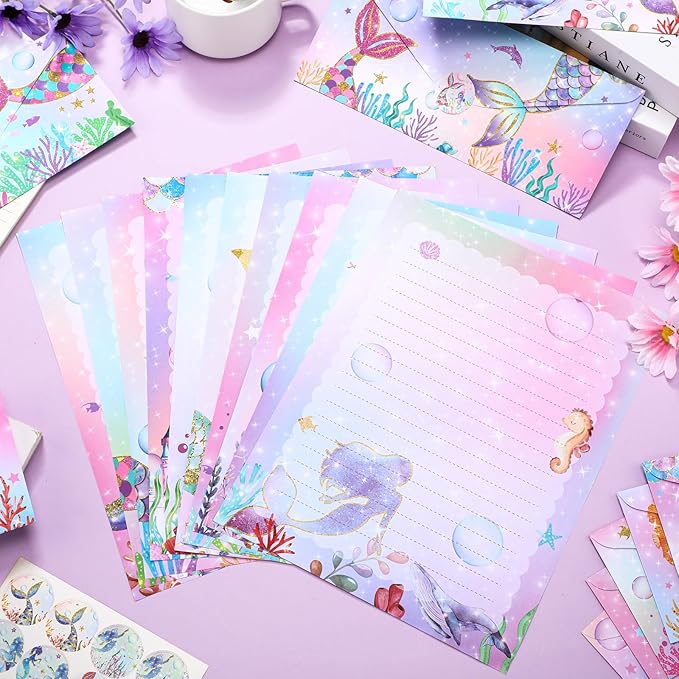TaoBary 160 Pcs Stationery Paper Set 50 Double Sided Stationery Papers - Image 3