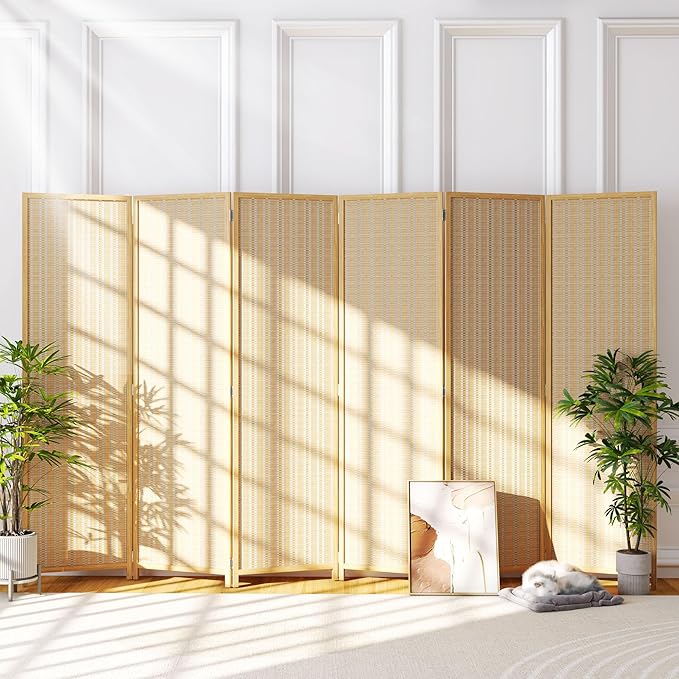 JOSTYLE Room Divider Folding Privacy Screen, 6 Panel Room Divider Screen - 6 by Jostyle
