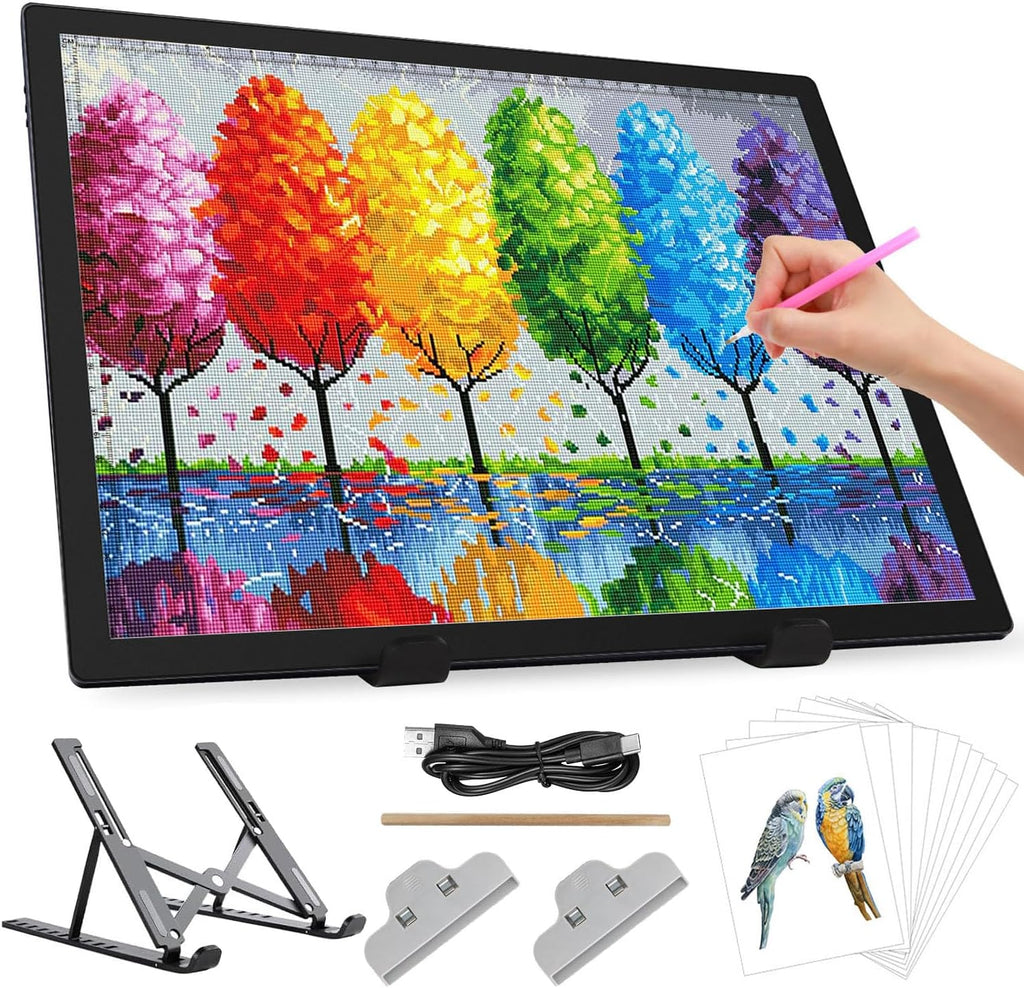 zocelight a3 rechargeable light box with stand/clips,led light, main product view