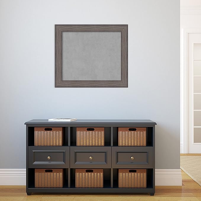 Amanti Art Grey Framed Magnetic Board 25x29 Medium Vision Board - Image 5