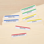 Avery TrueBlock File Folder Labels, 2/3" x 3-7/16", 750 Printable Labels, Assorted Colors, Permanent (5266)