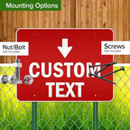 Custom Arrow, Custom Directional Sign, Down Arrow, 36x48 Inches, Reflective - Image 5