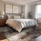 GENIMO Washable Area Rugs for Living Room, 8x10 Vintage Non Slip Rugs, Low Pile - Image 3