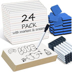24 Pack Dry Erase Boards, Education Teacher Classroom, Mini Portable Learning by Unknown