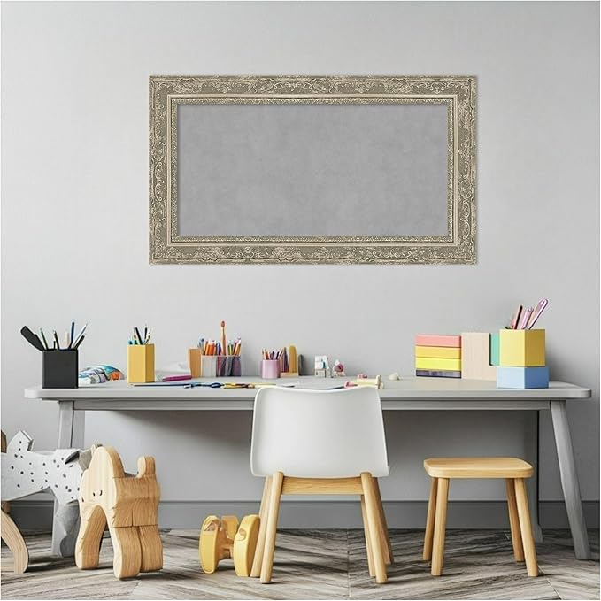 Amanti Art Silver Framed Magnetic Board 16x28 Small Vision Board - Image 5