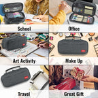 JOINPRO Pencil Case, Large Capacity Pencil Case Organizer; Double Zipper - Image 7