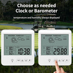 Digital Barometer Ambient Weather Forecast Clock Thermometer and Hygrometer - Image 4