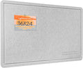 Bulletin Board, 36 x 24 Inches Felt Pin Board, Cork Alternative by Lightomorrow