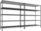 REIBII 45.5''W Storage Shelves Wire Shelving, 5 Tier Pantry Shelves by REIBII