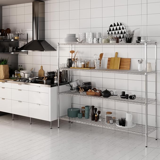 Regal Altair 18" Deep x 72" Wide x 64" Height Wire Shelving Kit | 4-Tier | NSF - Image 6