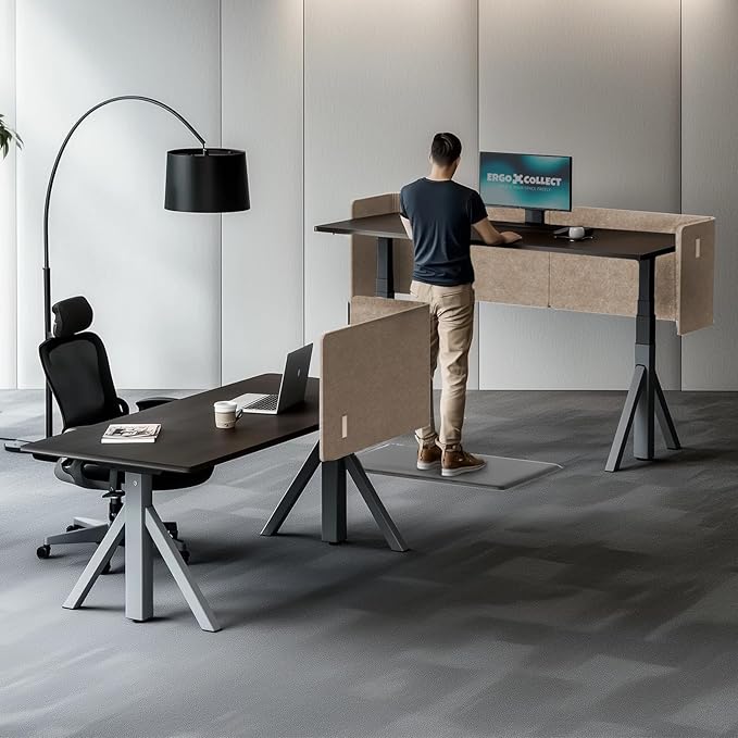 ERGO COLLECT Desk Privacy Panel, 2-in-1 Adjustable Acoustic Desktop Partition - Image 9