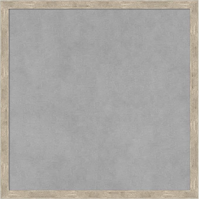 Amanti Art Silver Framed Magnetic Board 17x17 Small Vision Board by AmantiArt