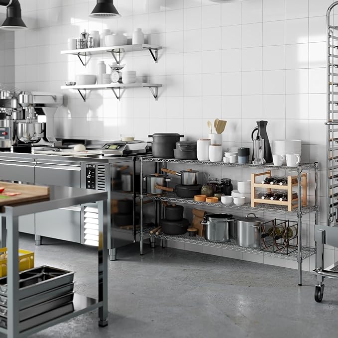 Regal Altair 14" Deep x 60" Wide x 34" Height Wire Shelving Kit | 3-Tier | NSF - Image 8