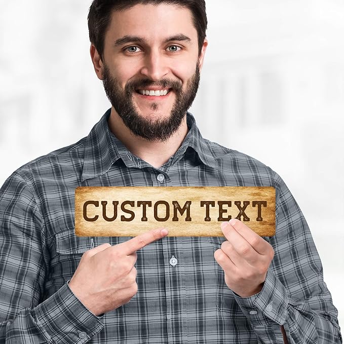 Custom Sign, Custom Street Sign, 11 Font Colors, 13 Font Styles, 4 Hole Options - Image 2