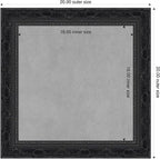 Amanti Art Black Framed Magnetic Board 20x20 Small Vision Board - Image 2