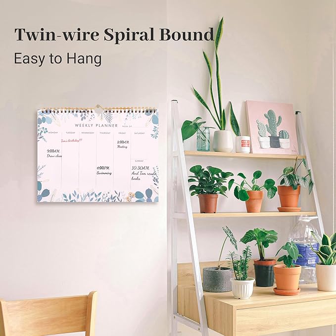 8.5x11 Weekly Planner Notepad Undated To Do List Note pad 52 Weekly Desk Wall - Image 4