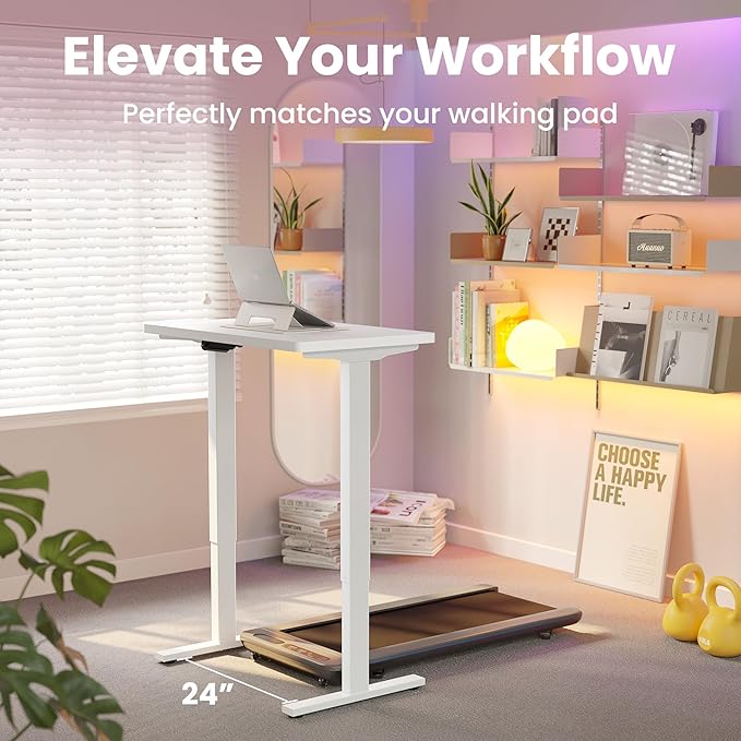HUANUO 55 x 28 inch Electric Standing Desk Adjustable Height, 4 Memory Height - Image 9