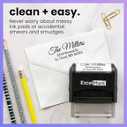 ExcelMark Personalized Return Address Stamp – Custom Self Inking Rubber Stamp - Image 6