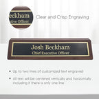Business Wood Name Plate for Desk | Custom Desk Name Plate Personalized Gift - Image 3