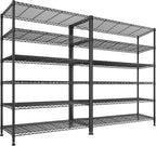 REIBII 75''H Storage Shelves Metal Shelving Unit, 6 Tier Wire Shelving