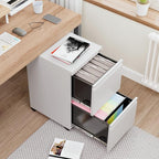 BYNSOE 2 Drawers File Cabinet - Image 4