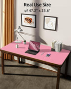 YSAGi Leather Desk Protector, Office Mat, Large Mouse Mat, Non-Slip PU Leather - Image 3