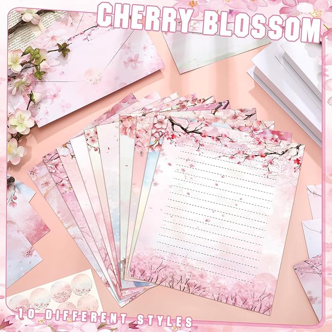 TaoBary 160 Pcs Stationery Paper Set 50 Double Sided Stationery Papers - Image 4