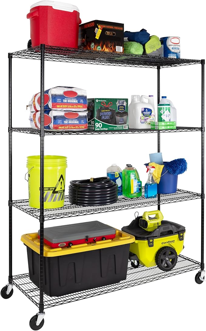 Seville Classics UltraDurable Heavy Duty NSF Solid Steel Wire Rack Storage Unit - Image 10